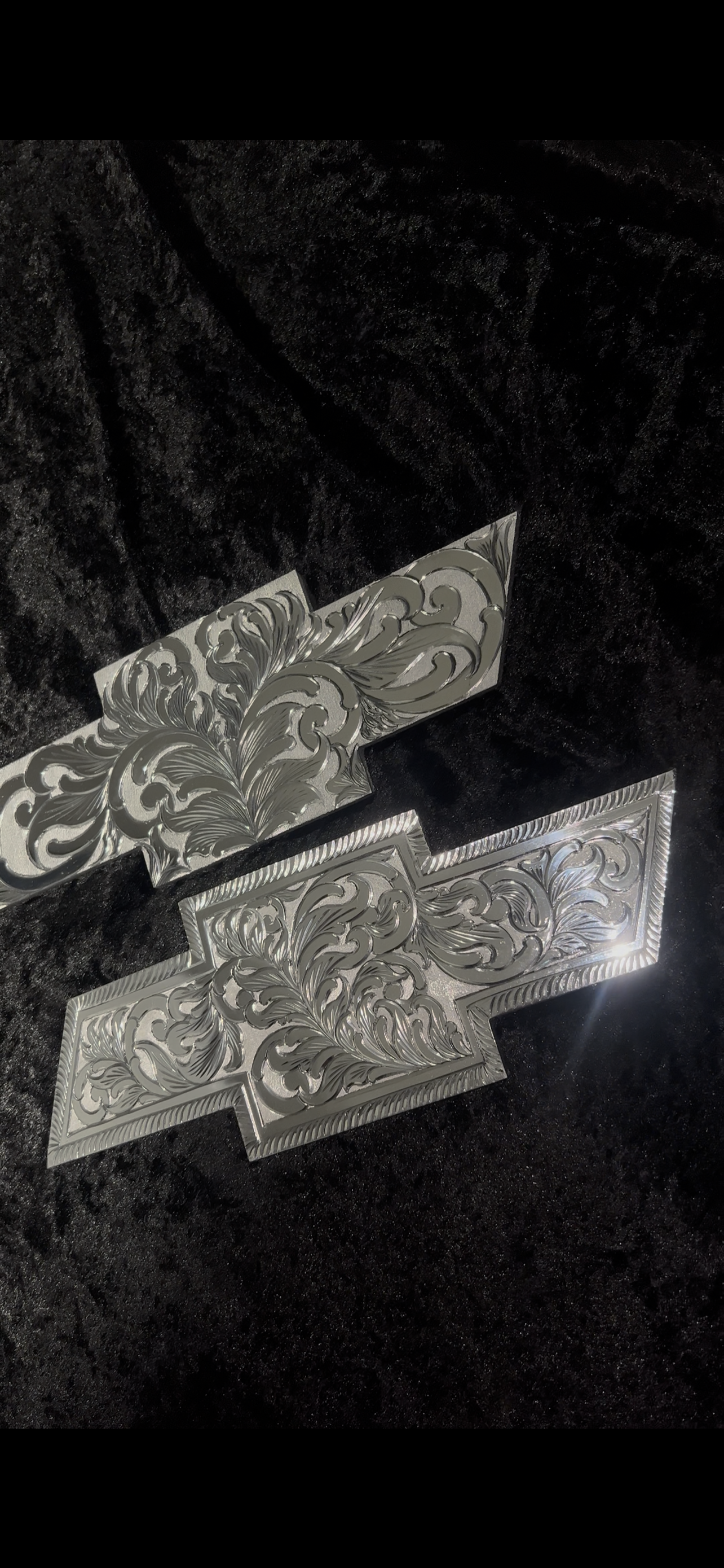 Set Front and Back Chevy fully engraved ! Choose the year !