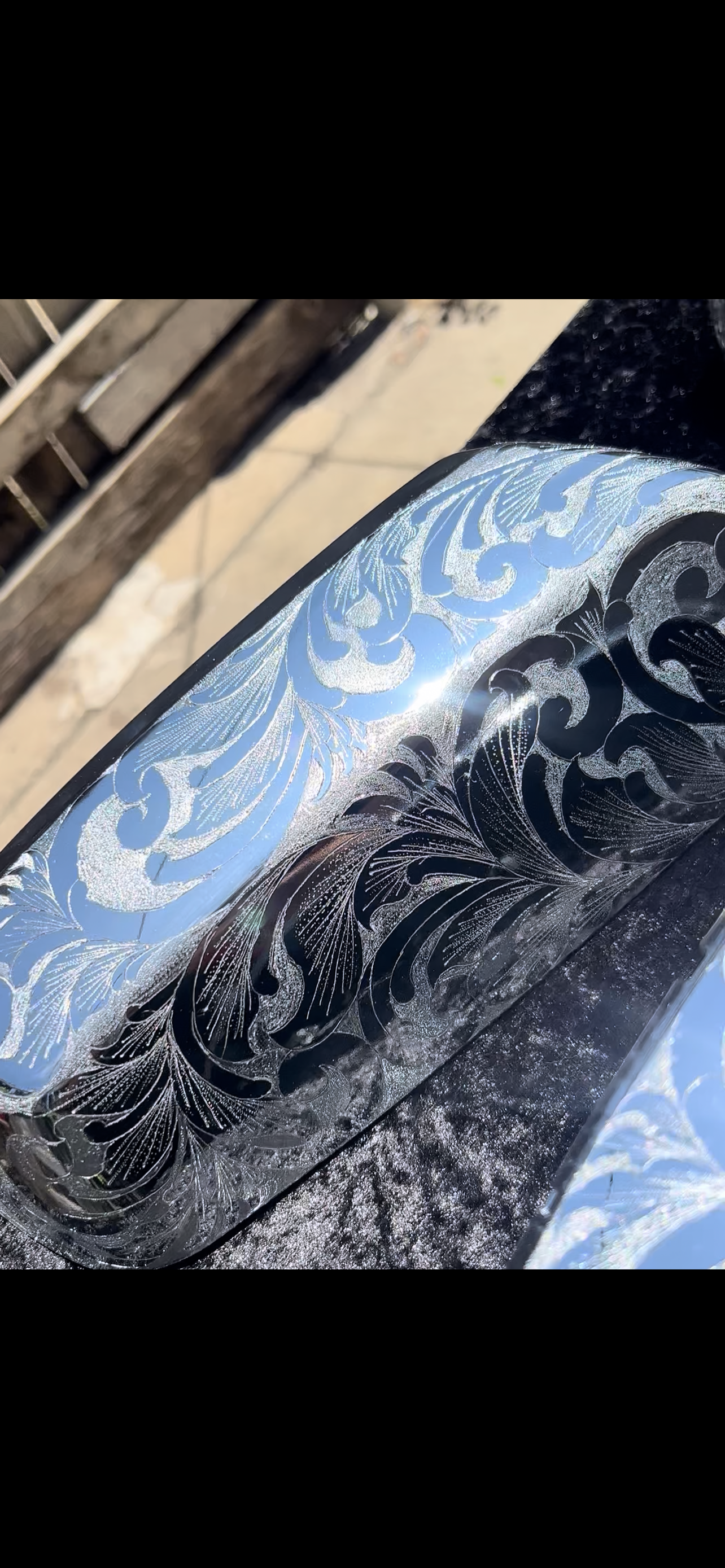 2 pcs Mirror cap Hand made engraved 07-13/14-18! Choose the year !