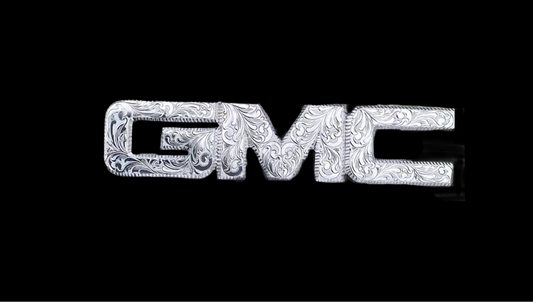 GMC ENGRAVED FRONT EMBLEM /CHOOSE THE YEAR