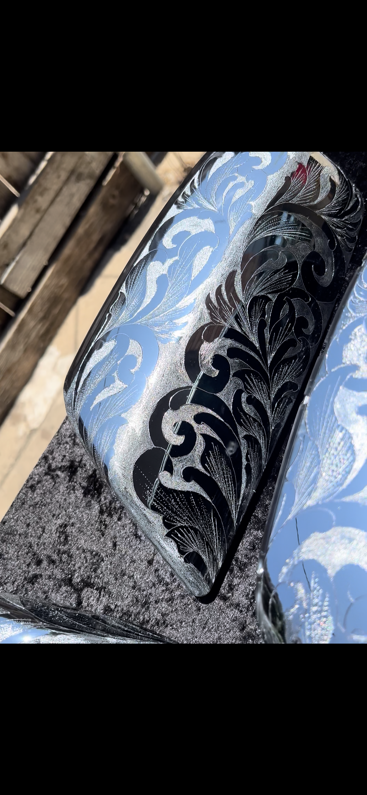 2 pcs Mirror cap Hand made engraved 07-13/14-18! Choose the year !