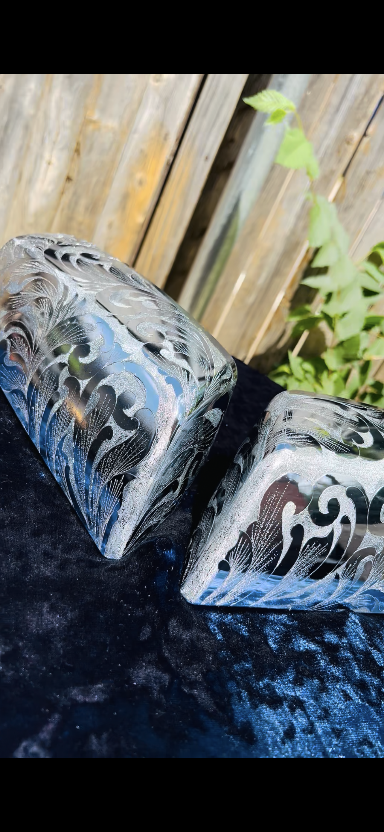 2 pcs Mirror cap Hand made engraved 07-13/14-18! Choose the year !