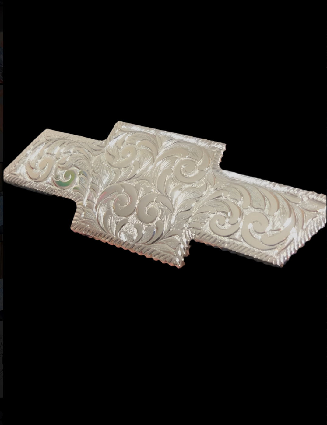 Chevy emblem fully engraved/choose the year !