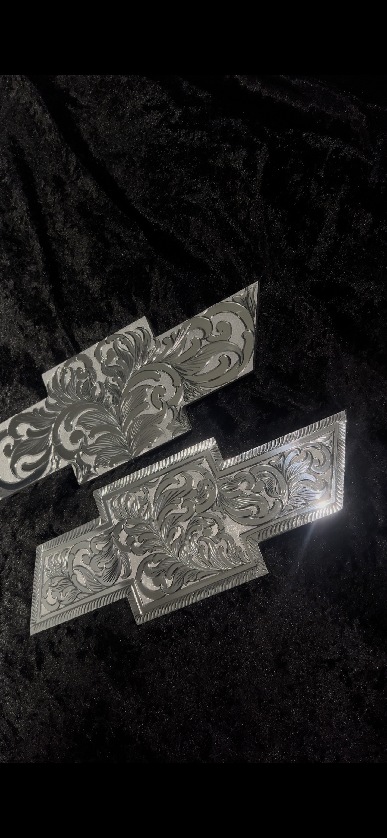 Set Front and Back Chevy fully engraved ! Choose the year !