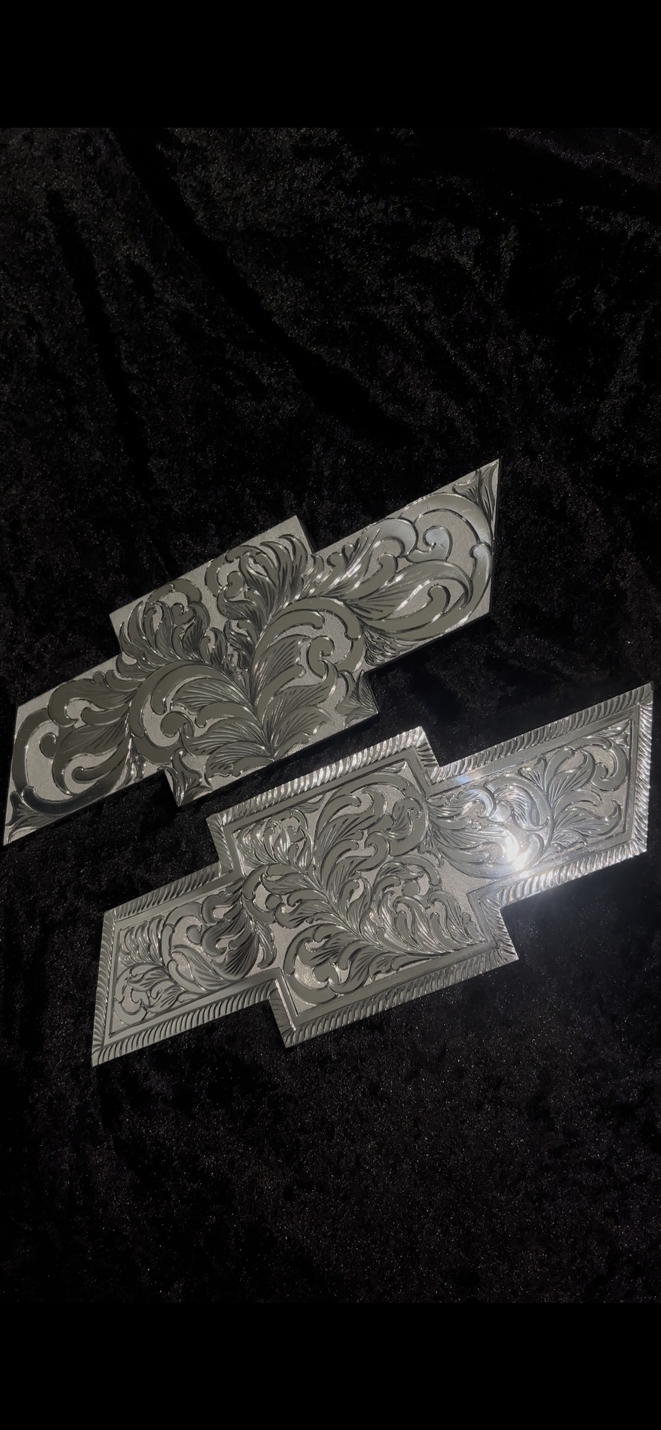 Set Front and Back Chevy fully engraved ! Choose the year !