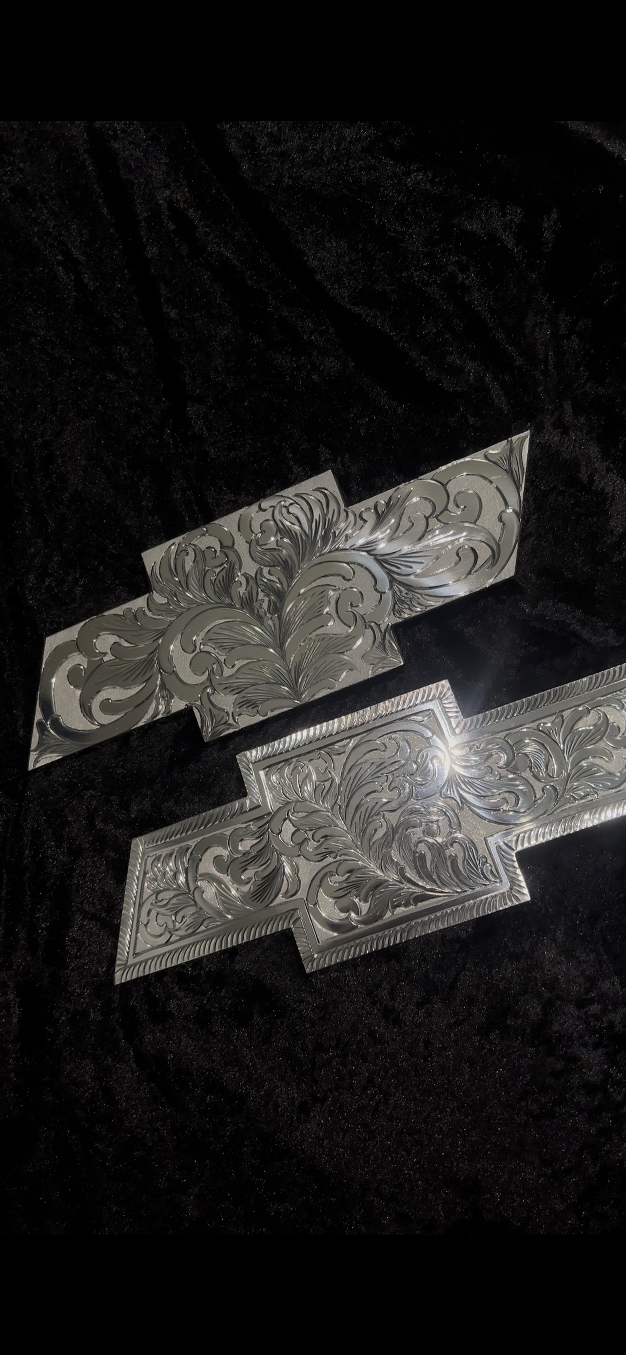 Set Front and Back Chevy fully engraved ! Choose the year !