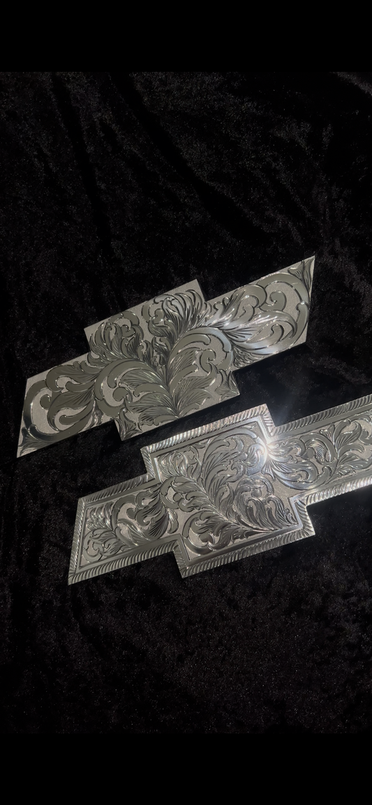 Set Front and Back Chevy fully engraved ! Choose the year !